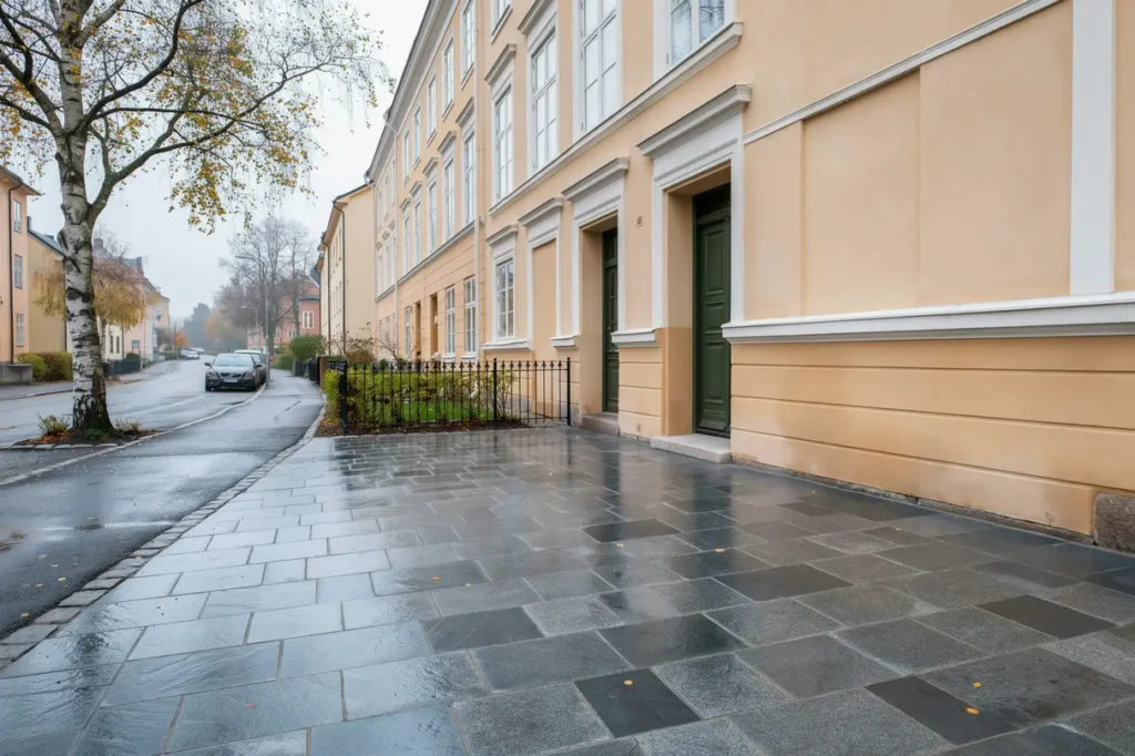 oml ggning av s ttskadad marksten vid sekelskifteshus i luthagen uppsala
